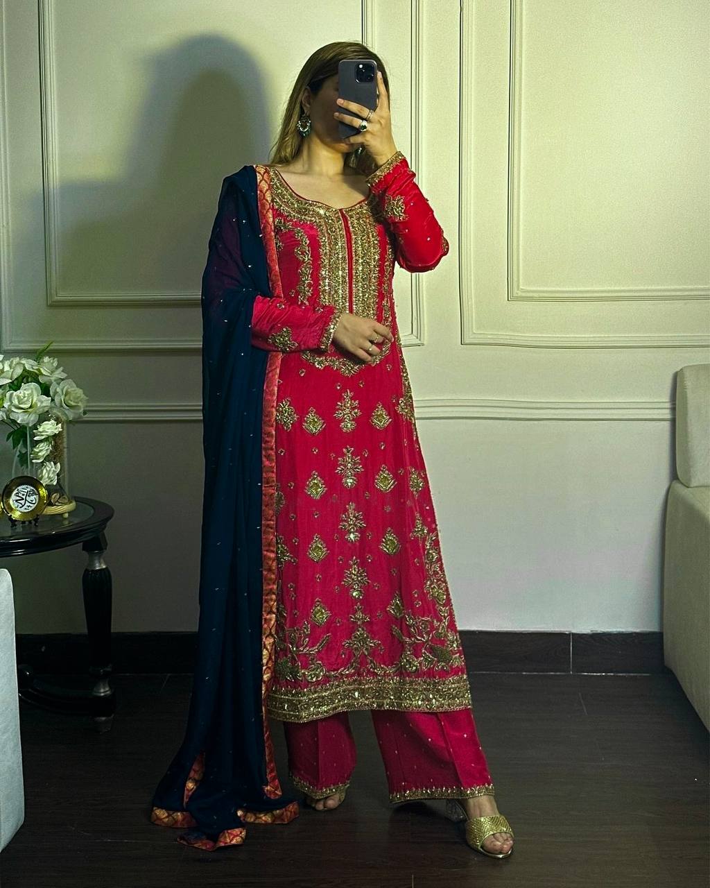 SEQUENCE WORK KURTI PLAZO