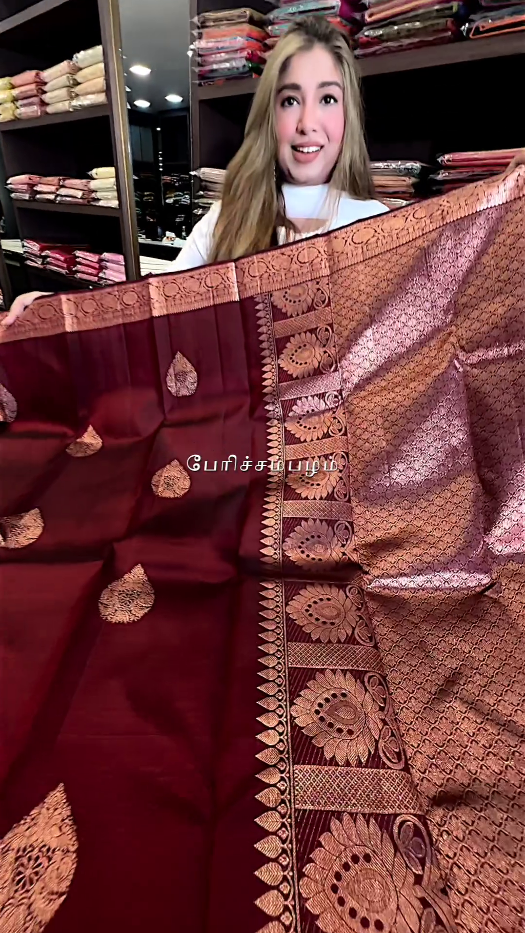 RED DATES SAREE